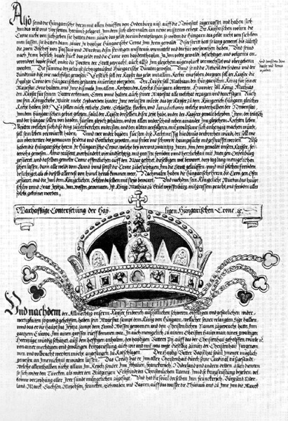 A Magyar Korona a müncheni Fugger-Krónikában a 16. századból